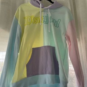 Disney Parks Disneyland Pastel Colorblock Hoodie